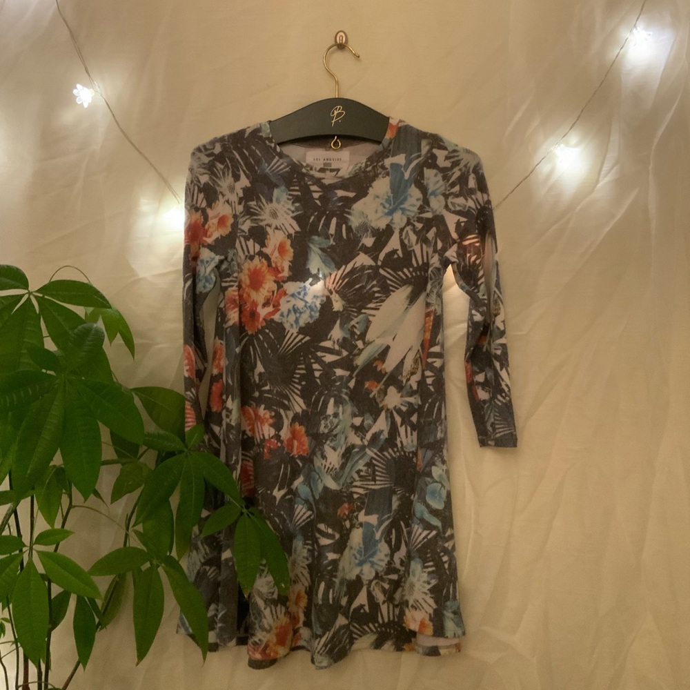 Soft stretch tropical dress